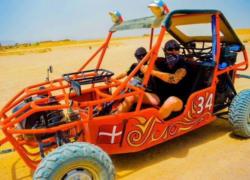 Safari Sahara von Safaga: Quadfahren, Jeep, Spider Buggy und BBQ 