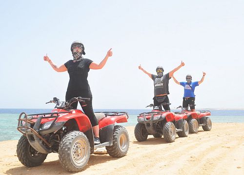 Quad Tour am Strand von Sahl Hasheesh - Private Fahrt am Meer und durch die Wüste