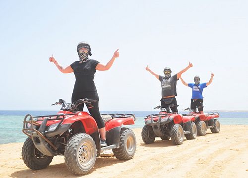 Quad Tour am Strand ab Hurghada - Private Fahrt am Meer und durch die Wüste